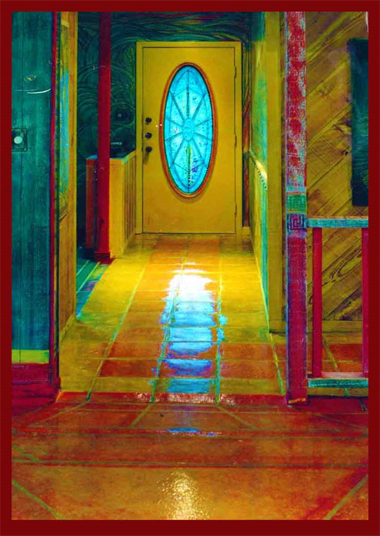 Custom Made Floor Stain Extra Glossy,
Muralist in Austin Texas, Multidimensionally.